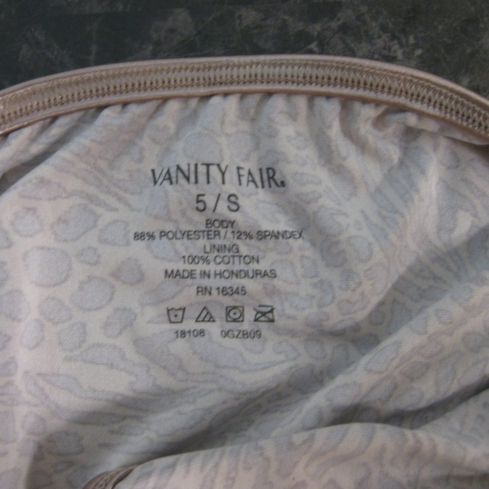 NWT Vanity Fair tan leopard Illumination bikini panties 5 S - Picture 4 of 5
